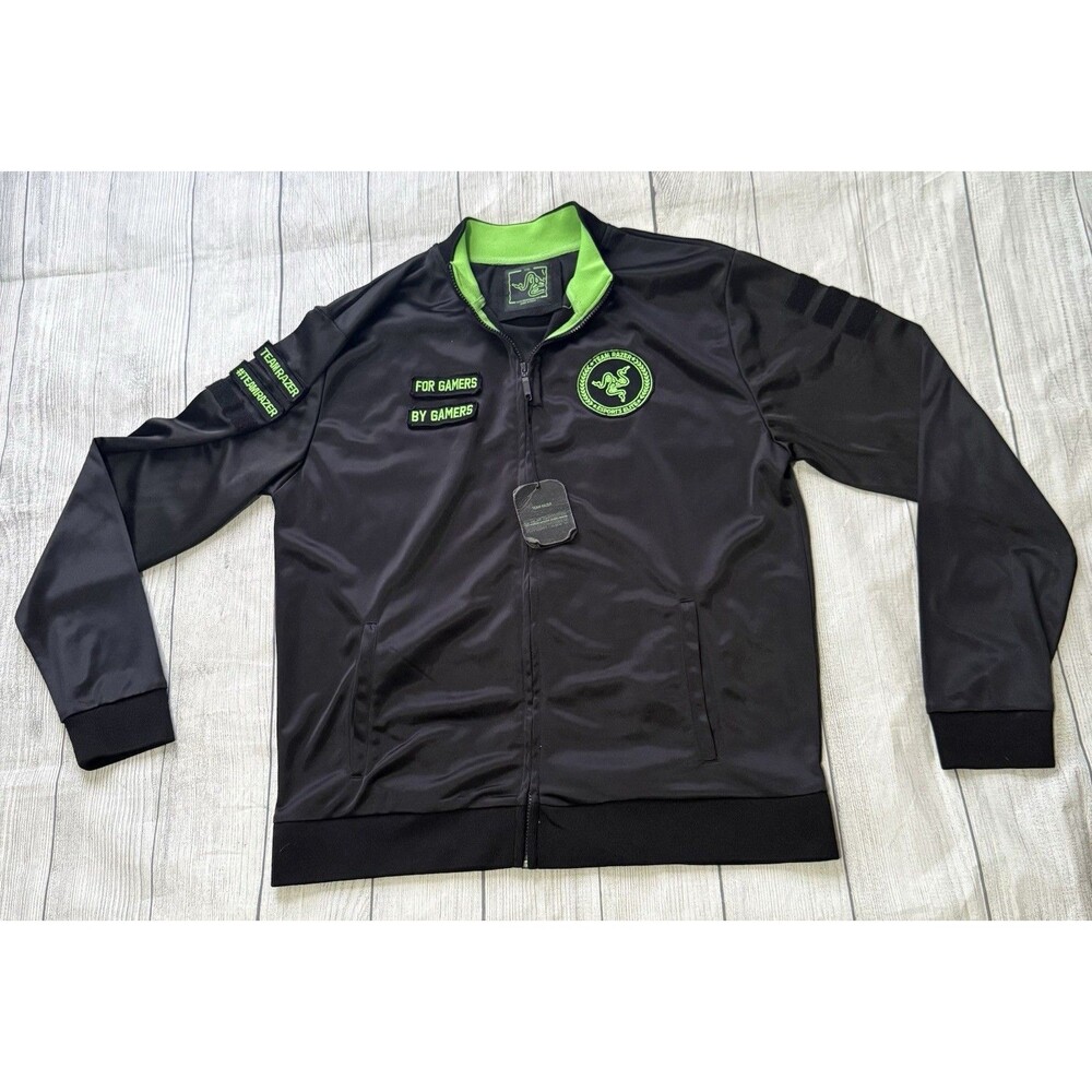 RARE NWT Razer Esport Elite Team Razer Gaming Jacket With Patches Size 2XL HTF